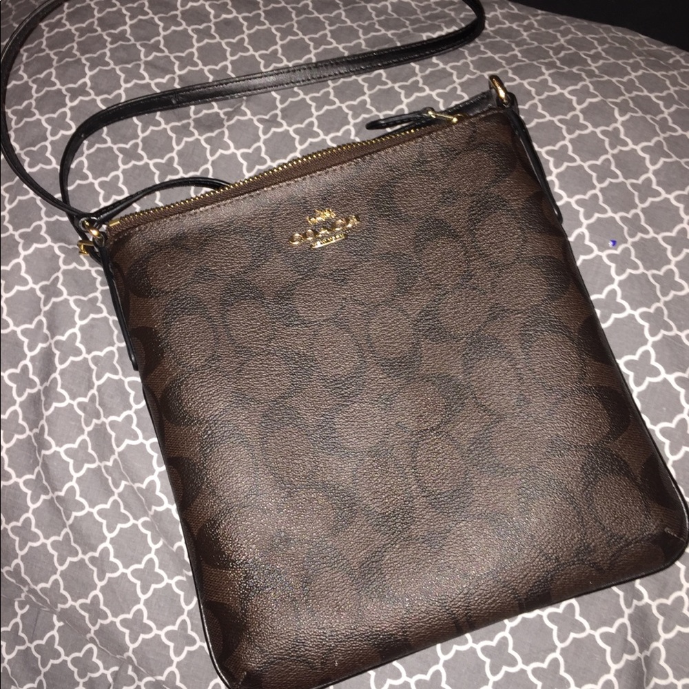 Dark brown, crossbody